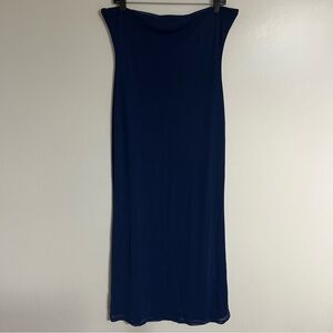 Women’s Thatsofetch Blue Tube Top Strapless Maxi Dress Lined Size 12